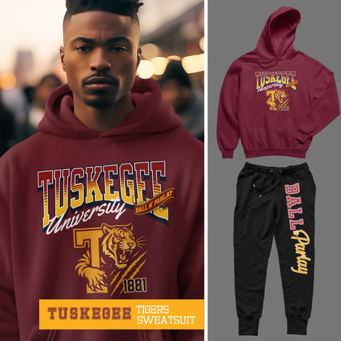 Tuskegee University Ball N' Parlay Sweatsuit - (Hoodie + Sweatpants)