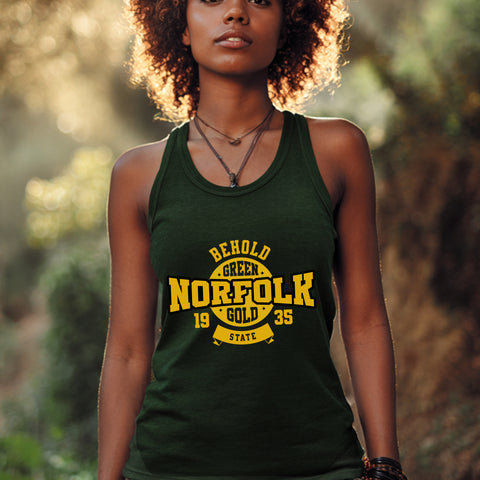Norfolk State Behold NextGen (Forest Green Unisex Tank)