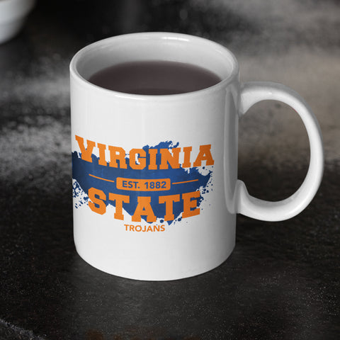 1882 - Virginia State University 12 oz Ceramic Mug - Washable, Microwavable