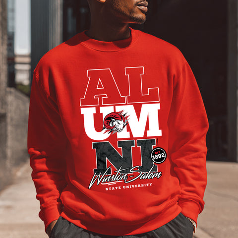 Winston-Salem State Rams Alumni Signature Series Sweatsuit (Sweatshirt + Sweatpants)