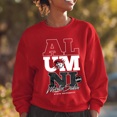 Winston-Salem State Alumni Signature Series (Red Unisex Sweatshirt)
