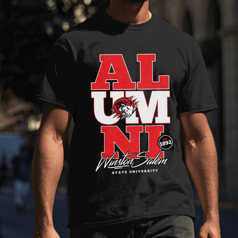 Winston-Salem State Alumni Signature Series (Men's Black Short Sleeve)
