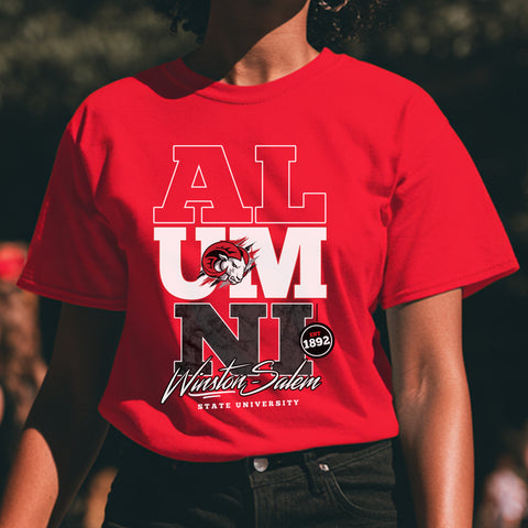 Winston-Salem State Alumni Signature Series (Women's Red Short Sleeve)