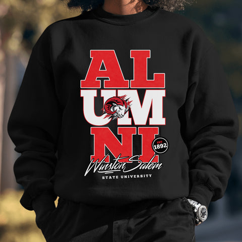 Winston-Salem State Alumni Signature Series (Black Unisex Sweatshirt)