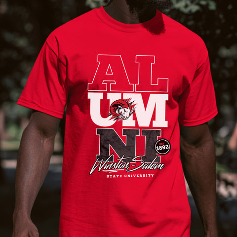 Winston-Salem State Alumni Signature Series (Men's Red Short Sleeve)