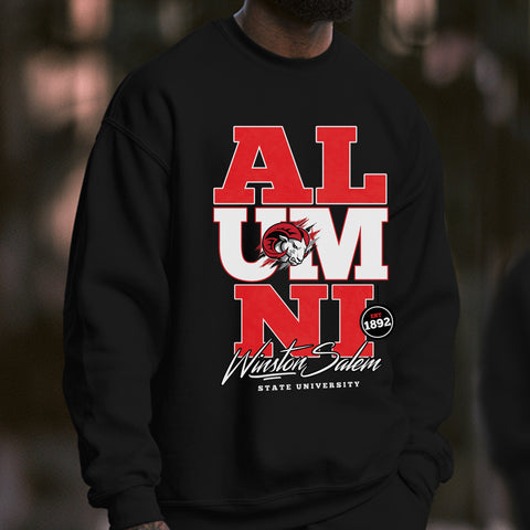 Winston-Salem State Alumni Signature Series (Black Unisex Sweatshirt)