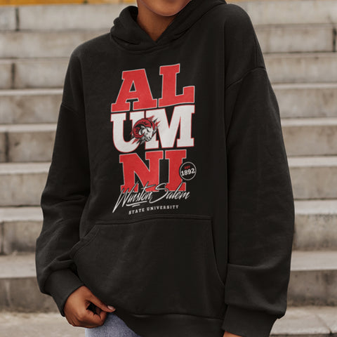 Winston-Salem State Alumni Signature Series (Black Unisex Hoodie)