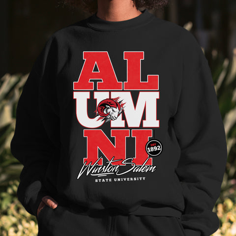 Winston-Salem State Alumni Signature Series (Black Unisex Sweatshirt)