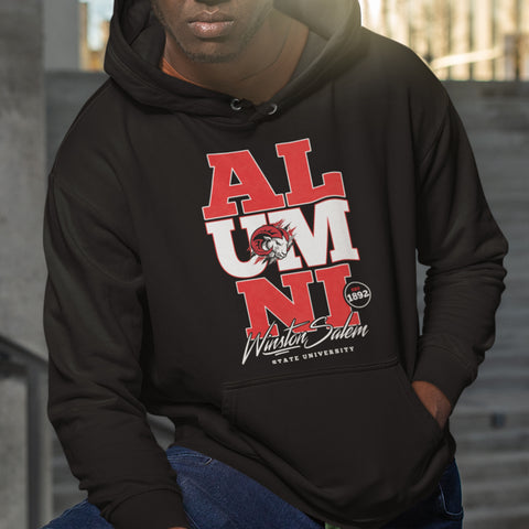 Winston-Salem State Alumni Signature Series (Black Unisex Hoodie)
