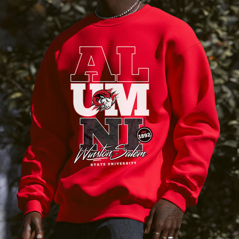 Winston-Salem State Alumni Signature Series (Red Unisex Sweatshirt)