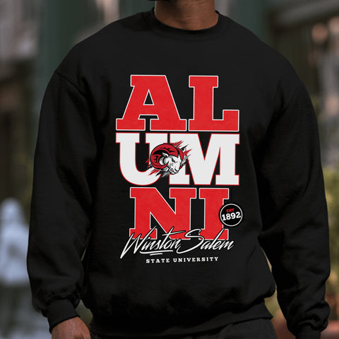 Winston-Salem State Alumni Signature Series (Black Unisex Sweatshirt)