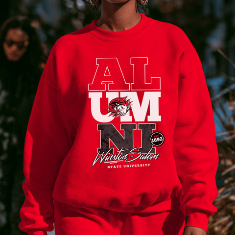 Winston-Salem State Alumni Signature Series (Red Unisex Sweatshirt)