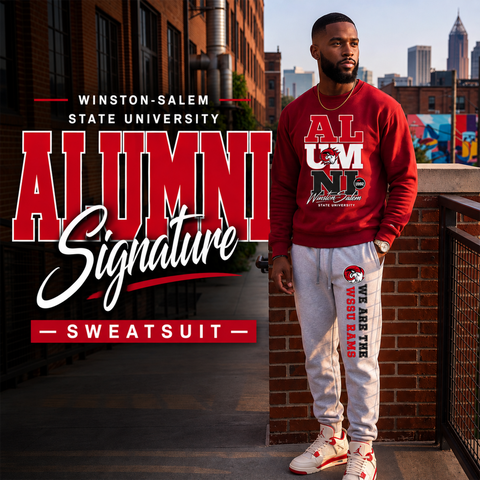 Winston-Salem State Rams Alumni Signature Series Sweatsuit (Sweatshirt + Sweatpants)