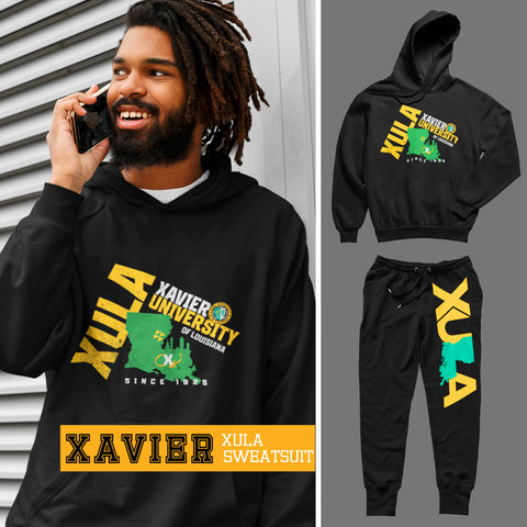 Xavier University -XULA Sweatsuit - (Hoodie + Sweatpants)