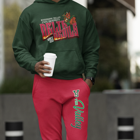 Mississippi Valley State Delta Devils Sweatsuit - (Hoodie + Sweatpants)