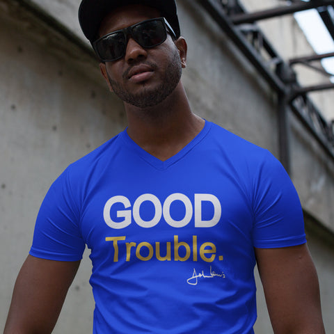 Good Trouble - Gold Edition (Men's V-Neck)