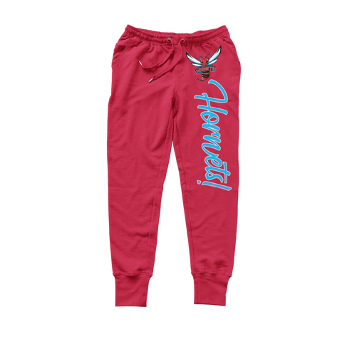 Delaware State Hornets Sweatsuit (Red) - (Hoodie + Sweatpants)