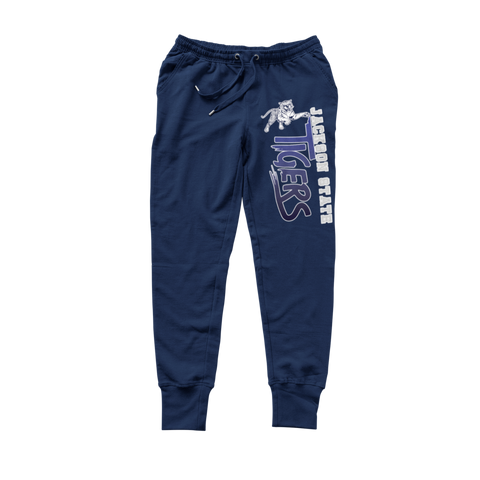 Jackson State University - Tigers Sweatsuit (Navy) - (Hoodie + Sweatpants)
