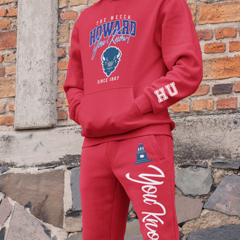 Howard - HU You Know! Sweatsuit (Red) - (Hoodie + Sweatpants)