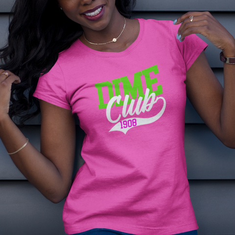 Alpha Kappa Alpha Greek Line Number Club (Women's Short Sleeve)