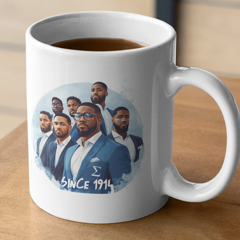 Phi Beta Sigma (1914)  12 oz Ceramic Mug - Washable, Microwavable