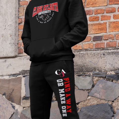 Clark Atlanta University - Find A Way Sweatsuit - (Hoodie + Sweatpants)