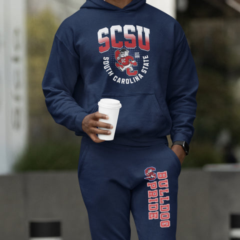 South Carolina State - Bulldogs Sweatsuit (Navy) - (Hoodie + Sweatpants)