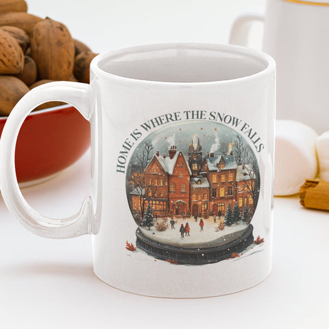 Snowglobe  12 oz Ceramic Mug - Washable, Microwavable