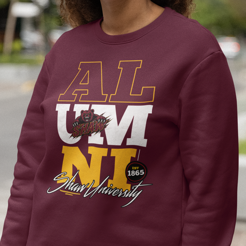 Shaw University Alumni Signature Series Sweatsuit - (Sweatshirt + Sweatpants)