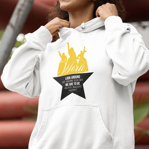 "Work" Inspired by Hamilton (Special Edition Gold) Women's Hoodie