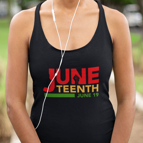 Juneteenth - NextGen - Pan African Letters (Women's Tank)
