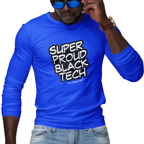 Super Proud Black Tech (Men's Long Sleeve)