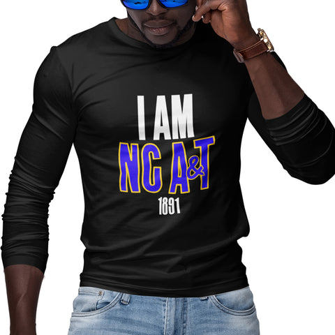 I Am NC A&T - North Carolina A&T State University - (Men's Long Sleeve)
