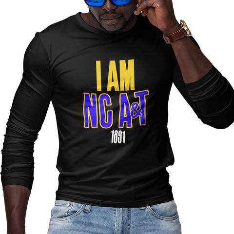 I Am NC A&T - North Carolina A&T State University - (Men's Long Sleeve)