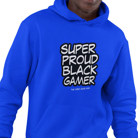 Super Proud Black Gamer Hoodie (Men)