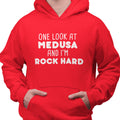 One Look At Medusa & I'm Rock Hard - (Men's Hoodie)