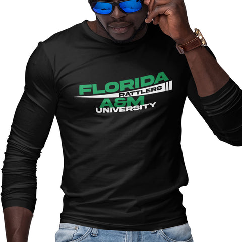 FAMU Flag - Florida A&M University - (Men's Long Sleeve)