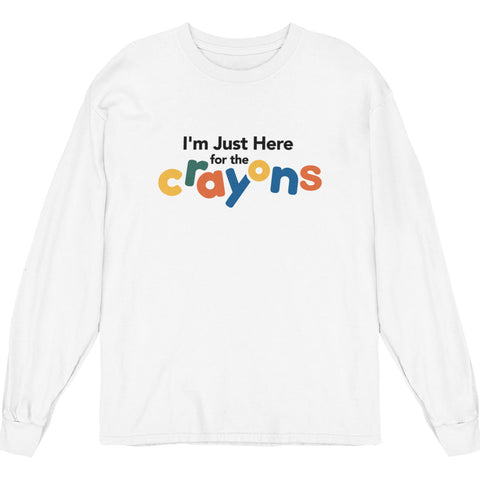 Just Here For The Crayons (Youth Long Sleeve)