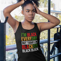 I'm Black Everyday - Pan African Letters (Women's Tank)