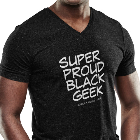 Super Proud Black Geek (Men's V-Neck)