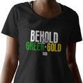 Behold The Green & Gold (Women's V-Neck)