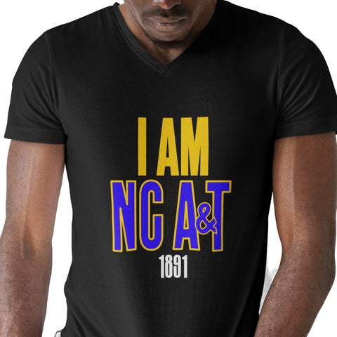 I AM NC A&T - North Carolina A&T State University (Men's V-Neck)