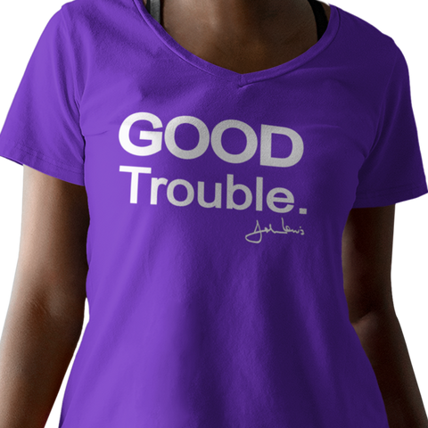 Good Trouble - Solid Edition (Women's V-Neck) - Rookie