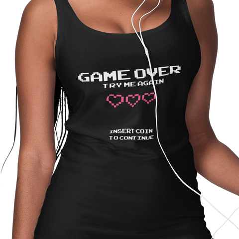 Game Over 2-Bit Arcade (Women's Tank)