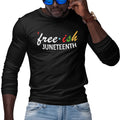 Free-ish Since 1865 - Juneteenth - Pan African Letters (Men's Long Sleeve)