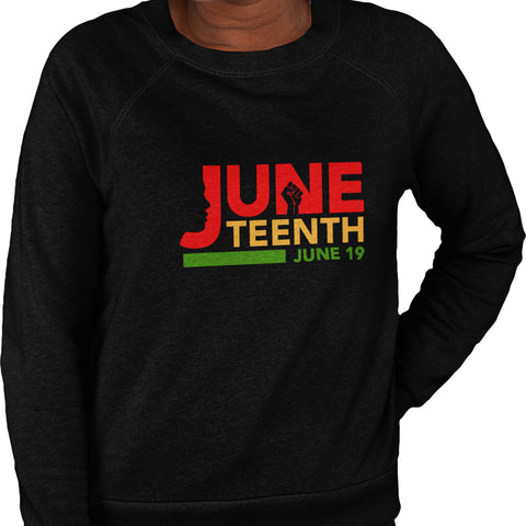 Juneteenth - NextGen - Pan African Letters (Women's Sweatshirt)