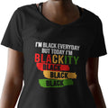 I'm Black Everyday - NextGen - Pan African Letters (Women's V-Neck)