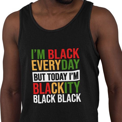I'm Black Everyday - Pan African Letters (Men's Tank)