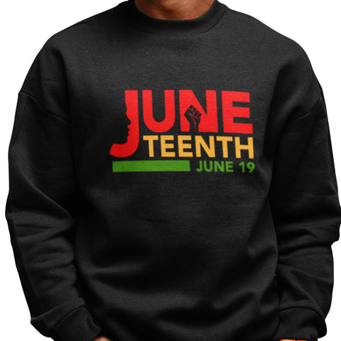 Juneteenth - NextGen - Pan African Letters (Men's Sweatshirt)