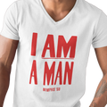 I Am A Man - Red Letters (Men's V-Neck) - Rookie
